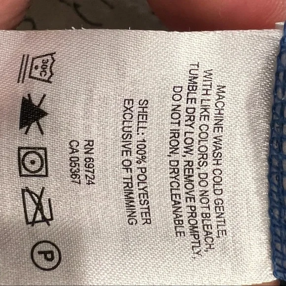 Columbia Full Zipper Fleece Jacket in Blue - Picture 10 of 12